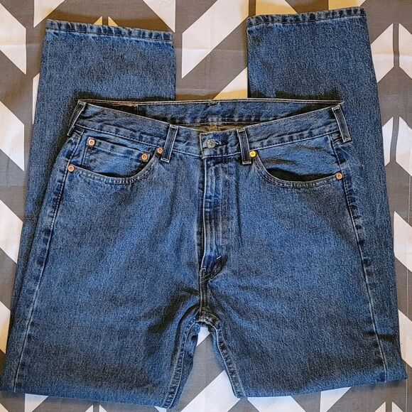 Levis 505 Men Regular Fit Denim Jean W36 L32 - Picture 2 of 7